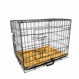 darrahopens Pet Care > Dog Supplies Paw Mate Wire Dog Cage Foldable Crate Kennel 30in with Tray + Cushion Mat Combo
