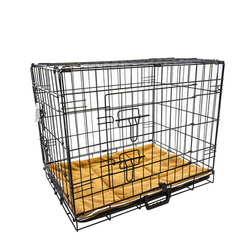 darrahopens Pet Care > Dog Supplies Paw Mate Wire Dog Cage Foldable Crate Kennel 36in withTray + Cushion Mat Combo