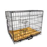darrahopens Pet Care > Dog Supplies Paw Mate Wire Dog Cage Foldable Crate Kennel 42in with Tray + Cushion Mat Combo