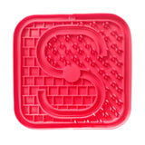 Darrahopens Pet Care > Dog Supplies Pawfriends Asphyxia-resistant Silicone Pet Slow Food Mat Licking Mat Grooming Helper Red