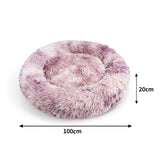 Darrahopens Pet Care > Dog Supplies Pawfriends Cat Dog Pet Calming Bed Warm Soft Plush Round Nest Comfy Sleeping Kennel Cave AU