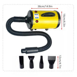 Darrahopens Pet Care > Dog Supplies Pawfriends Dog Cat Hair Dryer Grooming Blow Speed 2000W Pet Hairdryer Blower Heater Blaster