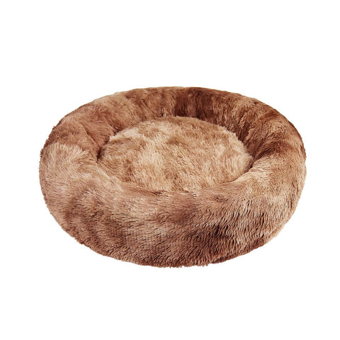 Darrahopens Pet Care > Dog Supplies Pawfriends Dog Cat Pet Calming Bed Warm Soft Plush Round Nest Comfy Sleeping Kennel Cave 70
