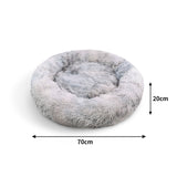 Darrahopens Pet Care > Dog Supplies Pawfriends Dog Cat Pet Calming Bed Warm Soft Plush Round Nest Comfy Sleeping Washable Zip