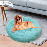 Darrahopens Pet Care > Dog Supplies Pawfriends Pet Dog Bedding Warm Plush Round Comfortable Nest Comfy Sleep kennel Green 120cm