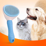 Darrahopens Pet Care > Dog Supplies Pawfriends Pet Dog Cat Comb Brush Remove Floating Hair Hairdressing Self-Cleaning  Comb
