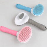 Darrahopens Pet Care > Dog Supplies Pawfriends Pet Dog Cat Comb Brush Remove Floating Hair Hairdressing Self-Cleaning  Comb