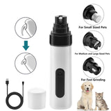 Darrahopens Pet Care > Dog Supplies Pawfriends Pet Nail Polisher 2-Gear Electric Manicure for Cats and Dogs Full Automatic