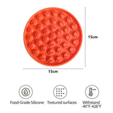Darrahopens Pet Care > Dog Supplies Pawfriends Silicone Dog Cat Pet Licking Pad Anti-Anxiety Slow-Feeding Licking Pad Orange