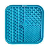 Darrahopens Pet Care > Dog Supplies Pawfriends Silicone Dog Pet Lick Mat Anti-choking Slow Feeder Bath Grooming Helper Blue