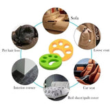 Darrahopens Pet Care > Dog Supplies Pawfriends Soft Pet Hair Remover Clothes Cleaning Lint Catcher Solid Laundry Ball Green