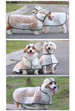 Darrahopens Pet Care > Dog Supplies Pawfriends TPU Transparent Pet Cape Raincoat Large Dog Teddy Fado Koki Dog Dog Clothing L
