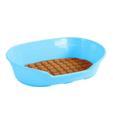Darrahopens Pet Care > Dog Supplies Pet Bed Small Plastic Dog Bedding Sleeping Resting Washable Basket Blue