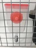 Darrahopens Pet Care > Dog Supplies Pet Hanging Water Bottle No Drip Water Dispenser Rabbit Dog Cat Drinking Bottle-Pink