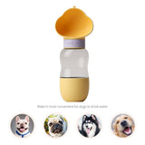 Darrahopens Pet Care > Dog Supplies Portable Dog Water Bottle with Food Container Leak Proof Dog Water Dispenser(Yellow)