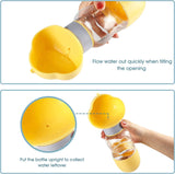 Darrahopens Pet Care > Dog Supplies Portable Dog Water Bottle with Food Container Leak Proof Dog Water Dispenser(Yellow)