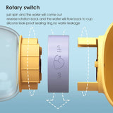 Darrahopens Pet Care > Dog Supplies Portable Dog Water Bottle with Food Container Leak Proof Dog Water Dispenser(Yellow)