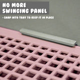 darrahopens Pet Care > Dog Supplies PS KOREA Grey Dog Pet Potty Tray Training Toilet Detachable Wall T2