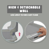 darrahopens Pet Care > Dog Supplies PS KOREA Grey Dog Pet Potty Tray Training Toilet Detachable Wall T2