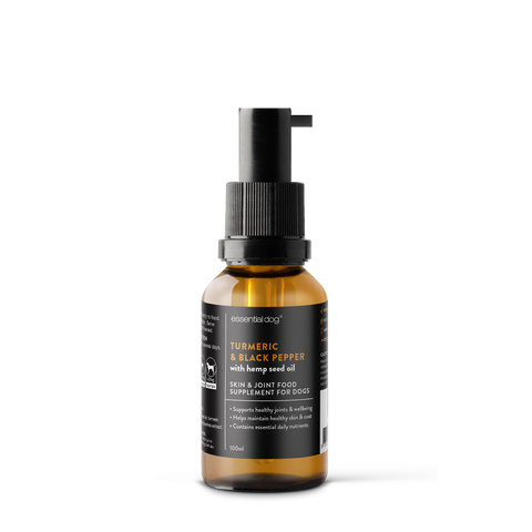 Darrahopens Pet Care > Dog Supplies Raw Hemp Seed Oil + Turmeric Food Supplement for Dogs