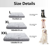 Darrahopens Pet Care > Dog Supplies Rectangle Pet Dog Comfort Bed Plush Comfortable Removable Washable Kennel XXL