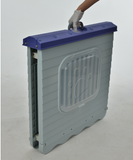Darrahopens Pet Care > Dog Supplies Small Foldable Plastic Pet Dog Puppy Cat House Kennel Blue