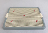 Darrahopens Pet Care > Dog Supplies Small Portable Dog Potty Training Tray Mat Pet Puppy Toilet Trays Loo Pad Blue