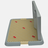 Darrahopens Pet Care > Dog Supplies Small Portable Dog Potty Training Tray Pet Puppy Toilet Trays Loo Pad Mat Blue