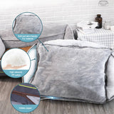 Darrahopens Pet Care > Dog Supplies Sofa-Style Dog Bed Waterproof Washable Soft High Back Comfy Sleeping Kennel XL