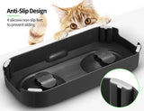 Darrahopens Pet Care > Dog Supplies Stainless Steel Pet Bowl Water Bowls Portable Anti Slip Skid Feeder Dog Rabbit Cat