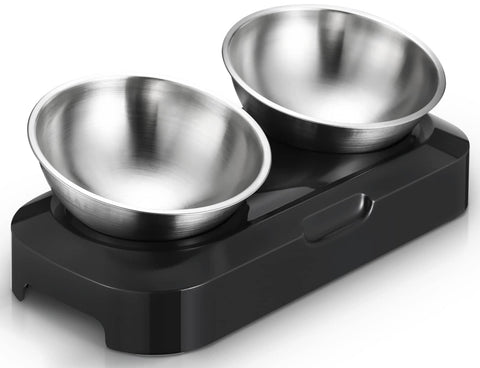 Darrahopens Pet Care > Dog Supplies Stainless Steel Pet Bowl Water Bowls Portable Anti Slip Skid Feeder Dog Rabbit Cat
