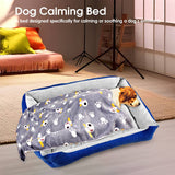 Darrahopens Pet Care > Dog Supplies Vaka Navy Dog Bed Pet Cat Calming Floor Mat Sleeping Cave Washable Extra Large 29701