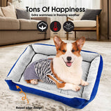 Darrahopens Pet Care > Dog Supplies Vaka Navy Dog Bed Pet Cat Calming Floor Mat Sleeping Cave Washable Extra Large 29701