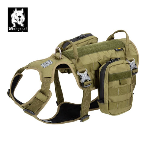 darrahopens Pet Care > Dog Supplies Whinhyepet Military Harness Army Green M