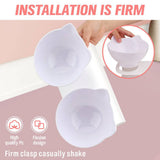 Darrahopens Pet Care > Dog Supplies White Double Cat Bowl Pet Bowls Stand Dog Elevated Feeder Food Water Raised Lifted
