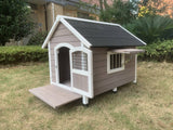 Darrahopens Pet Care > Dog Supplies XL Timber Pet Dog Kennel House Puppy Wooden Timber Cabin With Door