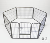 Darrahopens Pet Care > Dog Supplies YES4PETS 2 X 6 Panel 60 cm Heavy Duty Pet Dog Puppy Cat Rabbit Exercise Playpen Fence