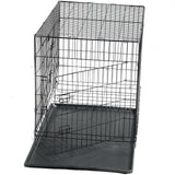 Darrahopens Pet Care > Dog Supplies YES4PETS 24' Collapsible Metal Dog Rabbit Crate Puppy Cage Cat Carrier With Divider