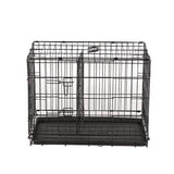Darrahopens Pet Care > Dog Supplies YES4PETS 24' Collapsible Metal Dog Rabbit Crate Puppy Cage Cat Carrier With Divider