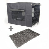 Darrahopens Pet Care > Dog Supplies YES4PETS 48' Portable Foldable Dog Cat Rabbit Collapsible Crate Pet Cage Cover Mat
