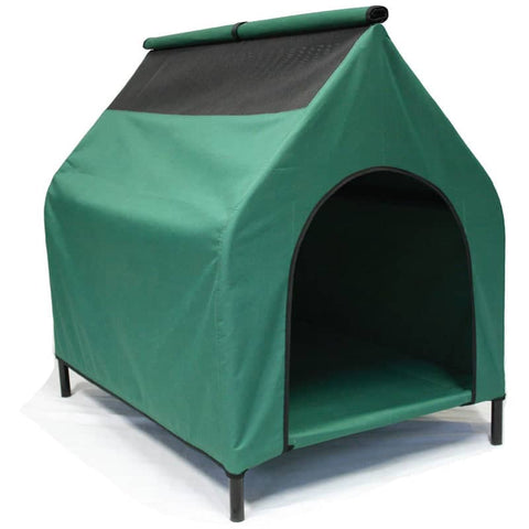 Darrahopens Pet Care > Dog Supplies YES4PETS Green L Waterproof Portable Flea and Mite Resistant Dog Kennel House Nest Outdoor Indoor