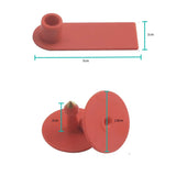 Darrahopens Pet Care > Farm Supplies 100x Cattle Ear Tags Set - 5x2cm Mini Red Blank Cow Pig Sheep Livestock Label