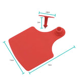 Darrahopens Pet Care > Farm Supplies 100x Cattle Ear Tags Set - 7.5x10cm XL Red Blank Pig Cow Sheep Livestock Label