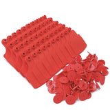 Darrahopens Pet Care > Farm Supplies 100x Cattle Ear Tags Set - 7.5x10cm XL Red Blank Pig Cow Sheep Livestock Label