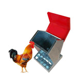 Darrahopens Pet Care > Farm Supplies 10kg Automatic Chook Chicken Feeder Poultry Auto Trough Galvanised Metal Feeders