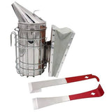 darrahopens Pet Care > Farm Supplies 3Pcs Beekeeping Tools Kit For Beekeeper Bee Hive Medium Smoker J Hook Hive Tools