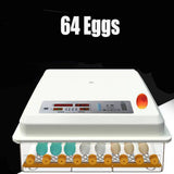 Darrahopens Pet Care > Farm Supplies 64 Egg Incubator Fully Automatic Digital Thermostat Chicken Eggs Poultry