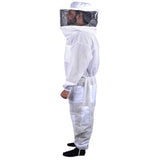 darrahopens Pet Care > Farm Supplies Beekeeping Bee Full Suit 3 Layer Mesh Ultra Cool Ventilated Round Head Beekeeping Protective Gear SIZE M