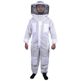 darrahopens Pet Care > Farm Supplies Beekeeping Bee Full Suit 3 Layer Mesh Ultra Cool Ventilated Round Head Beekeeping Protective Gear SIZE M