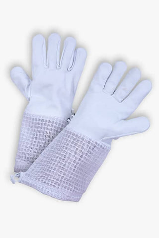 Darrahopens Pet Care > Farm Supplies Beekeeping Bee Gloves Goat Skin 3 Mesh Ventilated Gloves-M